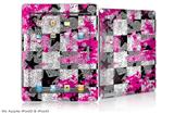 iPad Skin - Checker Skull Splatter (fits iPad2 and iPad3)