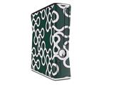 Locknodes 03 Hunter Green Decal Style Skin for XBOX 360 Slim Vertical