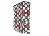 Locknodes 05 Red Decal Style Skin for XBOX 360 Slim Vertical