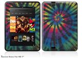 Tie Dye Swirl 105 Decal Style Skin fits 2012 Amazon Kindle Fire HD 7 inch
