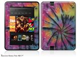 Tie Dye Swirl 106 Decal Style Skin fits 2012 Amazon Kindle Fire HD 7 inch