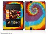Tie Dye Swirl 108 Decal Style Skin fits 2012 Amazon Kindle Fire HD 7 inch