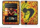 Tie Dye Kokopelli Decal Style Skin fits 2012 Amazon Kindle Fire HD 7 inch