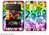 Scene Kid Sketches RainbowDecal Style Skin fits 2012 Amazon Kindle Fire HD 7 inch