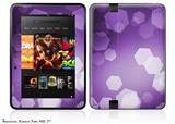 Bokeh Hex PurpleDecal Style Skin fits 2012 Amazon Kindle Fire HD 7 inch