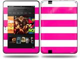 Psycho Stripes Hot Pink and White Decal Style Skin fits Amazon Kindle Fire HD 8.9 inch