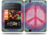 Tie Dye Peace Sign 108 Decal Style Skin fits Amazon Kindle Fire HD 8.9 inch