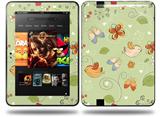 Birds Butterflies and Flowers Decal Style Skin fits Amazon Kindle Fire HD 8.9 inch