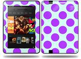 Kearas Polka Dots Purple And Blue Decal Style Skin fits Amazon Kindle Fire HD 8.9 inch