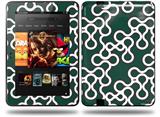 Locknodes 03 Hunter Green Decal Style Skin fits Amazon Kindle Fire HD 8.9 inch