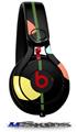 WraptorSkinz Skin Decal Wrap compatible with Beats Mixr Headphones Plain Leaves On Black Skin Only (HEADPHONES NOT INCLUDED)