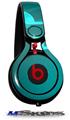 WraptorSkinz Skin Decal Wrap compatible with Beats Mixr Headphones Bokeh Music Neon Teal Skin Only (HEADPHONES NOT INCLUDED)