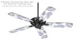 Palms 02 Purple - Ceiling Fan Skin Kit fits most 52 inch fans (FAN and BLADES SOLD SEPARATELY)