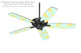 Lemons Blue - Ceiling Fan Skin Kit fits most 52 inch fans (FAN and BLADES SOLD SEPARATELY)