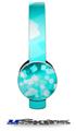 Bokeh Squared Neon Teal Decal Style Skin (fits Sol Republic Tracks Headphones - HEADPHONES NOT INCLUDED) 