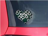Locknodes 03 Hunter Green - I Heart Love Car Window Decal 6.5 x 5.5 inches